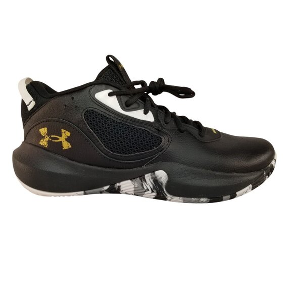 Under Armour Other - Under Armour UA Lockdown 6 Basketball Shoes Mens Sz 9 Black/White 3025616-003